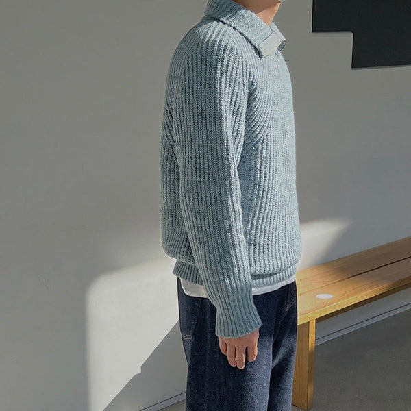 Kenneth · Pullover Azure con Cremallera