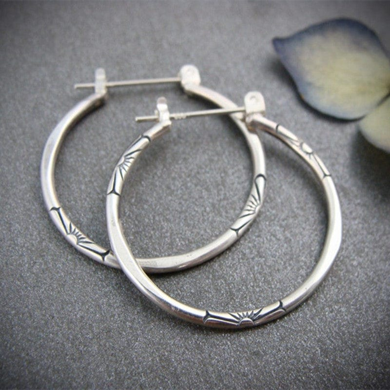 Créoles · Pendientes Aros de Plata Vintage