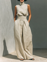 Nuria · Conjunto Minimalista de Top y Pantalón