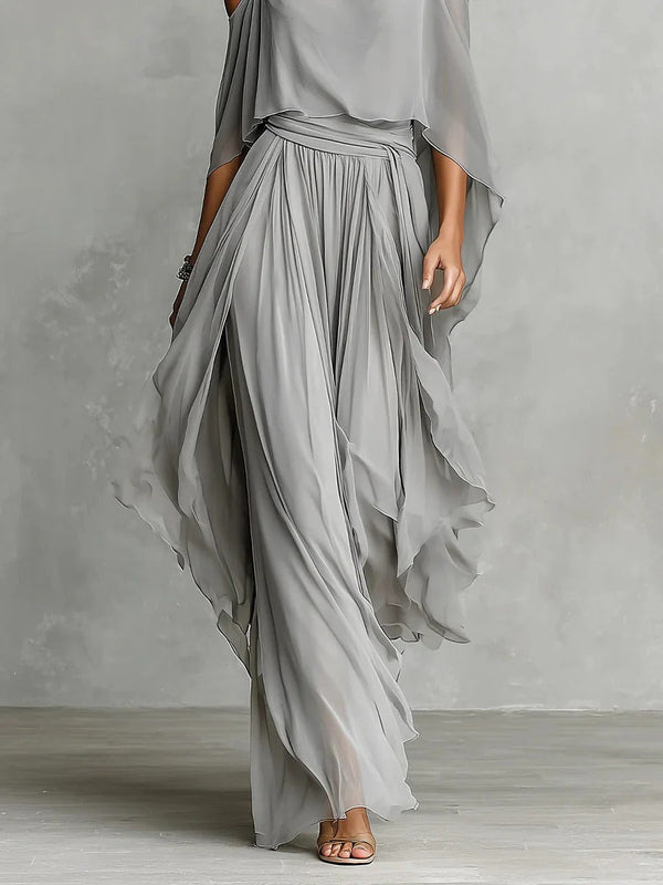 Isabela | Conjunto Fluido Gris