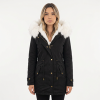 Chaqueta Invierno Capucha Botones
