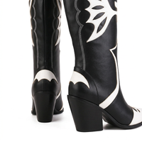 Botas Cowboy Tacón Alto Impermeables