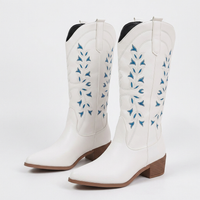 Botas Cowboy Bordadas Puntiagudas