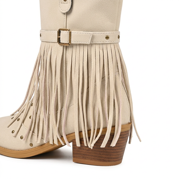 Botas Cowboy Hebilla Remaches
