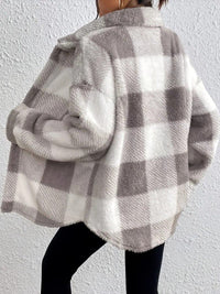 Maurelle | Chaqueta oversize de cuadros, suave y abotonada para mujer™