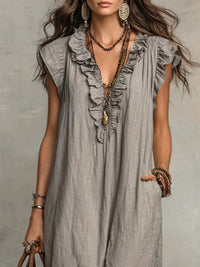 Chiara · Vestido Maxi Bohemio con Escote en V