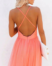 Ginevra · Vestido Maxi en Luz Coral