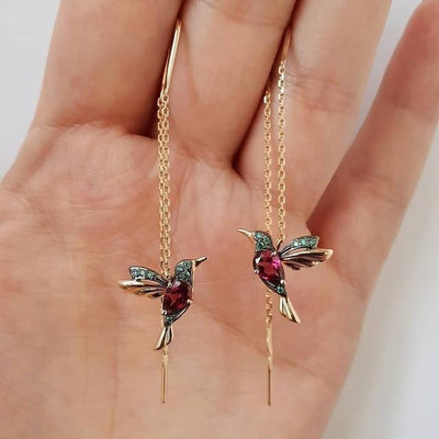 Colibrí · Pendientes en Forma de Colibrí