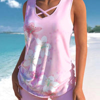 Conjunto Tankini de Dos Piezas de Talle Alto