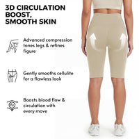 Leggings Cortos Moldeadores Push-Up 3D