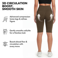 Leggings Cortos Moldeadores Push-Up 3D