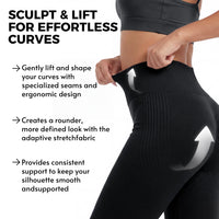 Leggings Cortos Moldeadores Push-Up 3D