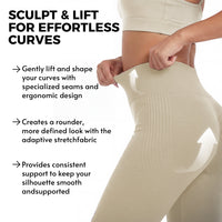 Leggings Cortos Moldeadores Push-Up 3D