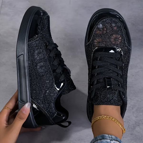 Dentelle · Zapatillas de Encaje Floral