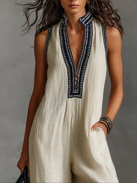 Fiamma · Mono sin Mangas con Cuello Alto Minimalista y Cremallera