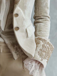 Constance | Blazer sastre marfil bordado™