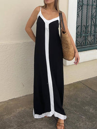 Silvana · Vestido Midi de Bloques de Color