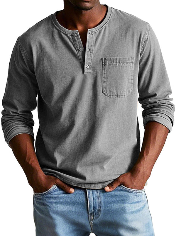 Connor · Camisa Vintage de Manga Larga