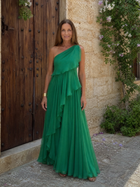 Valeria · Vestido Maxi con Volantes