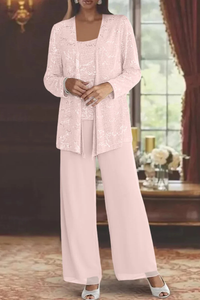 Miriam | Traje de invitada de tres piezas con chaqueta de encaje y lentejuelas y pantalón ancho™