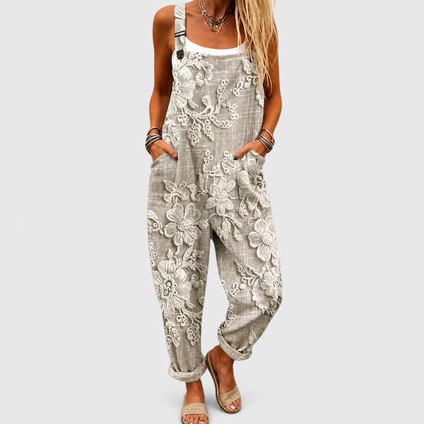 Noemi · Peto Ancho Estampado Gris Suave