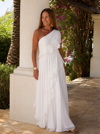 Valeria · Vestido Maxi con Volantes