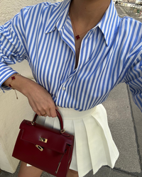 Mini Burdeos · Mini Bolso de Cuero Elegante
