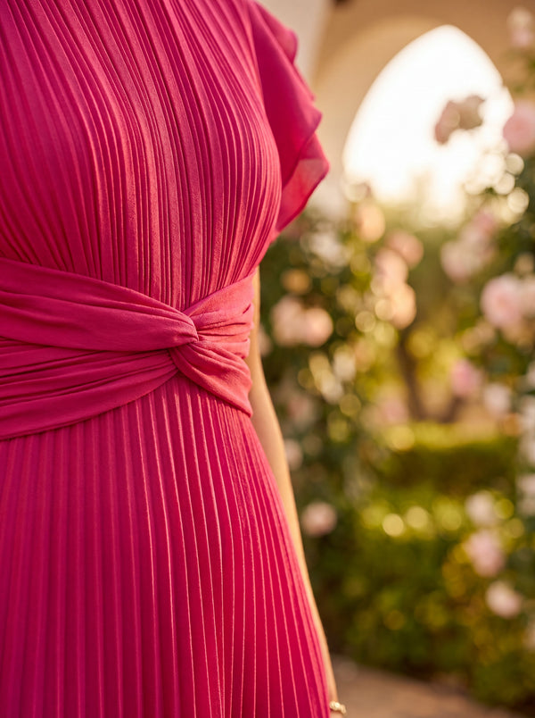 Selena · Vestido de Tul Plisado