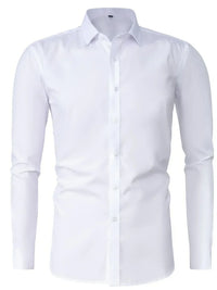 Hunter · Camisa Elegante de Manga Larga con Botones