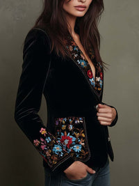 Apolline | Blazer bordado floral multicolor