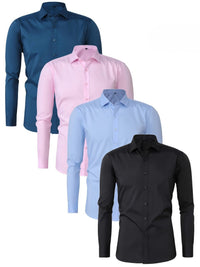 Hunter · Camisa Elegante de Manga Larga con Botones
