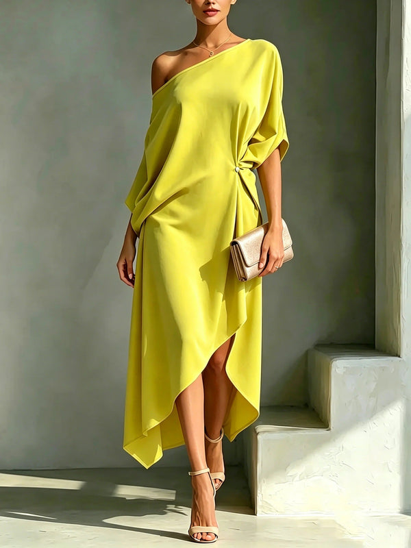 Clara · Vestido Asimétrico Elegante