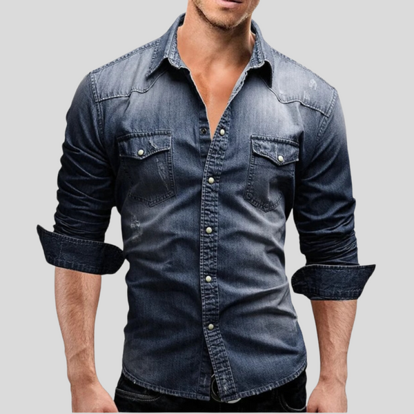 Sean · Camisa Denim Estilo Moderno