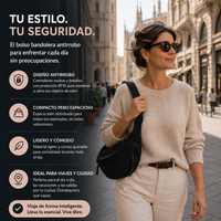 Anastasia · Bolso de Hombro Elegante Negro