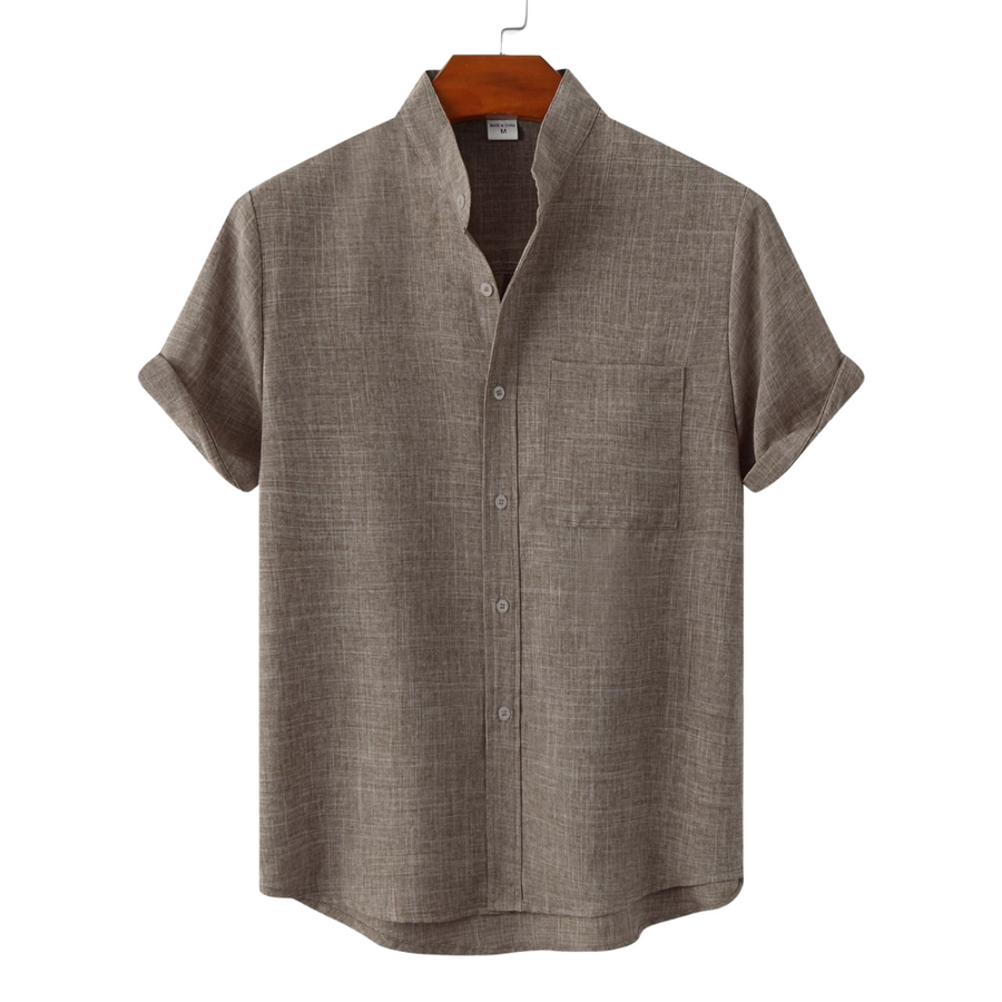 Benjamin · Camisa de Algodón Lisa con Botones