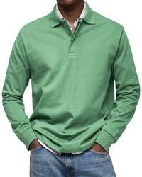 Caleb · Polo Casual de Manga Larga