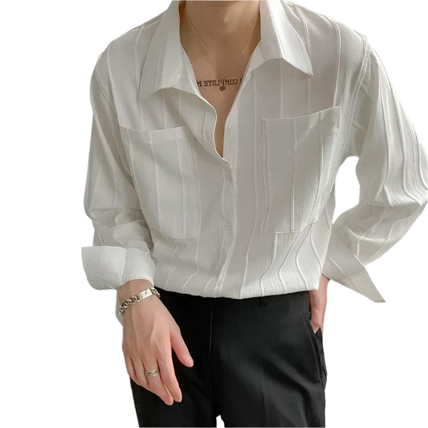 Elijah · Camisa de Punto Acanalado St Tropez