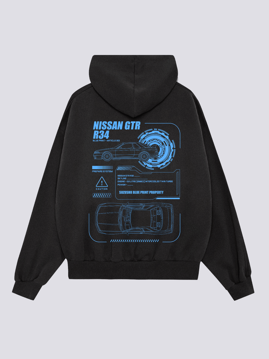 GTR Plano Sudadera con Capucha