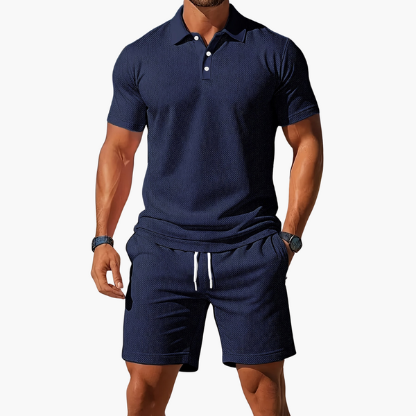 Conjunto Polo y Bermudas de Manga Corta para Hombre