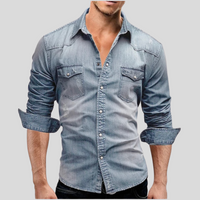 Sean · Camisa Denim Estilo Moderno