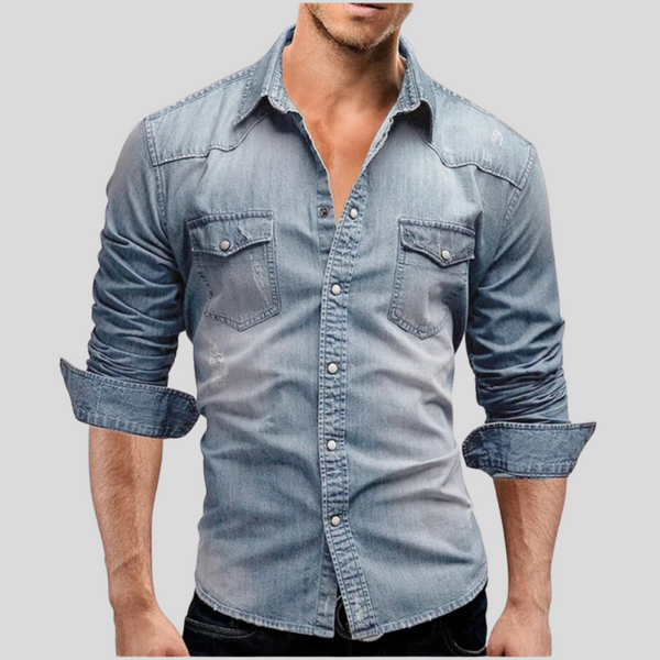 Sean · Camisa Denim Estilo Moderno