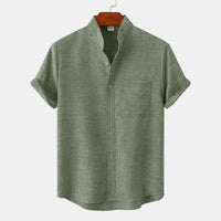 Benjamin · Camisa de Algodón Lisa con Botones