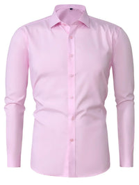 Hunter · Camisa Elegante de Manga Larga con Botones