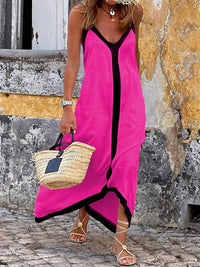 Silvana · Vestido Midi de Bloques de Color