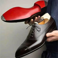 Oxford Royal Brogue · Zapatos de Cuero con Picados