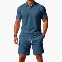 Conjunto Polo y Bermudas de Manga Corta para Hombre