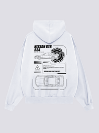 GTR Plano Sudadera con Capucha