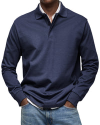 Caleb · Polo Casual de Manga Larga
