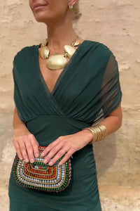 Robe Santana en Soie Élégante - Maison Claire et Sylvie