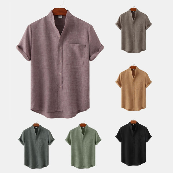 Benjamin · Camisa de Algodón Lisa con Botones
